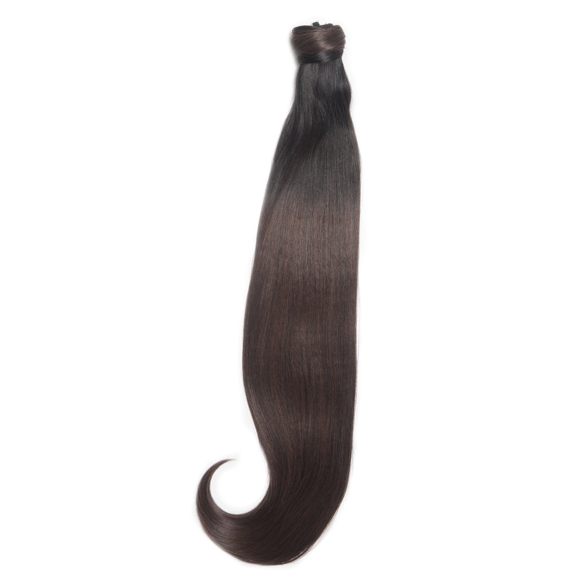 Long Clip-In Ponytails (22" - 30") Clip In Ponytail Easilocks 26" Silky Straight Bouncy Ponytail Dark Brown Ombre 