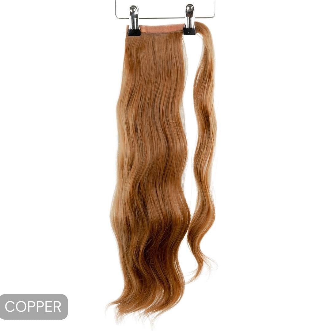 Long Clip-In Ponytails (22" - 30") Clip In Ponytail Easilocks 22" The Loose Wave Clip-In Ponytail Copper 