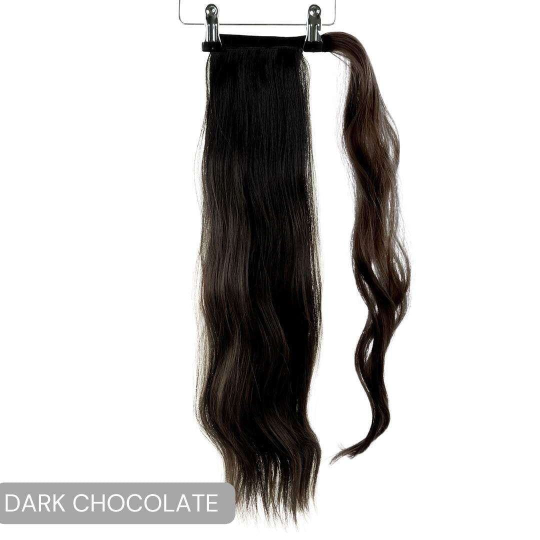 Long Clip-In Ponytails (22" - 30") Clip In Ponytail Easilocks 22" The Loose Wave Clip-In Ponytail Dark Chocolate 