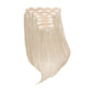 14" Silky Straight Clip In Hair Extensions Clip In Hair Extensions Easilocks Pearl Blonde 
