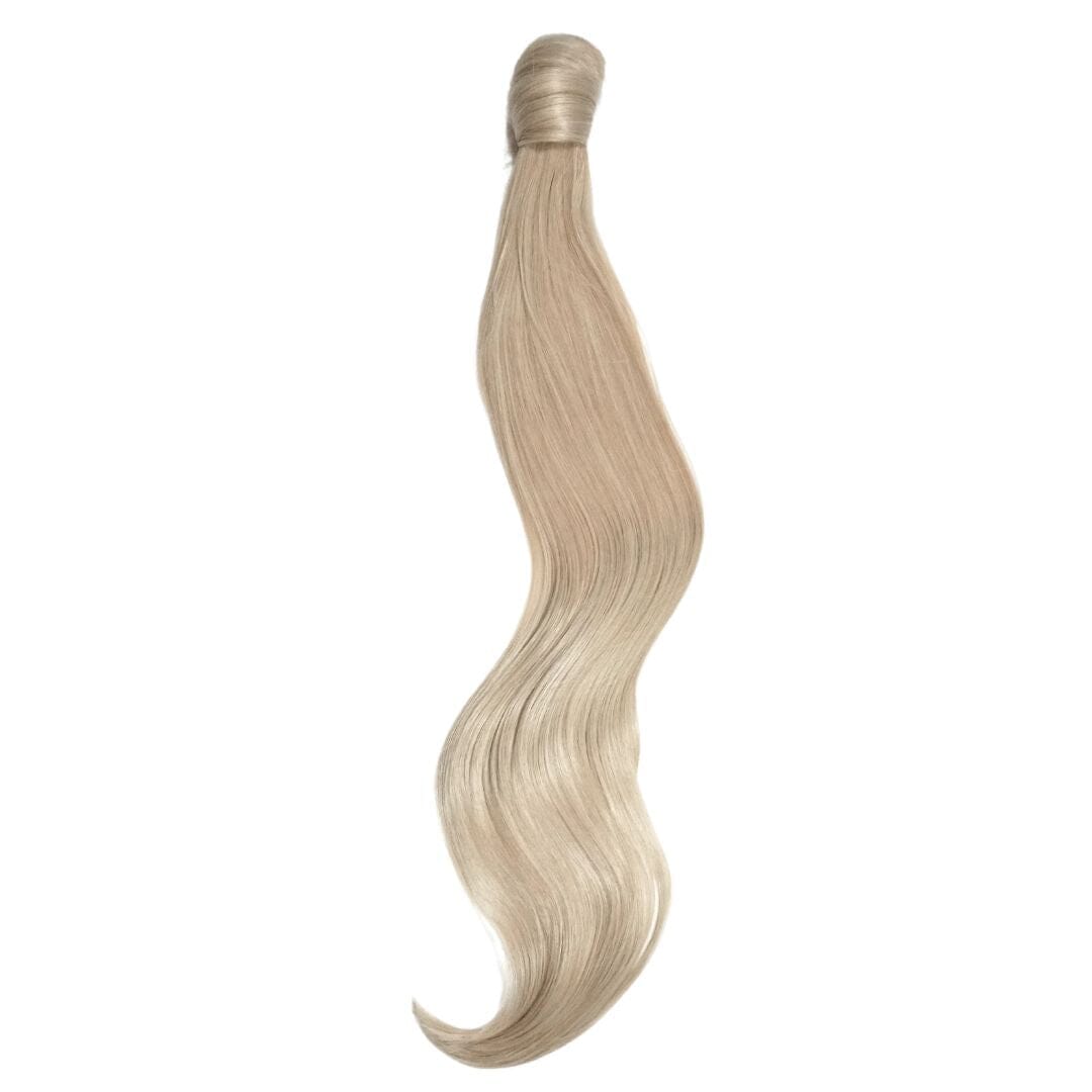 26" Silky Straight Clip In Ponytail Clip In Ponytail Easilocks Pearl Blonde 