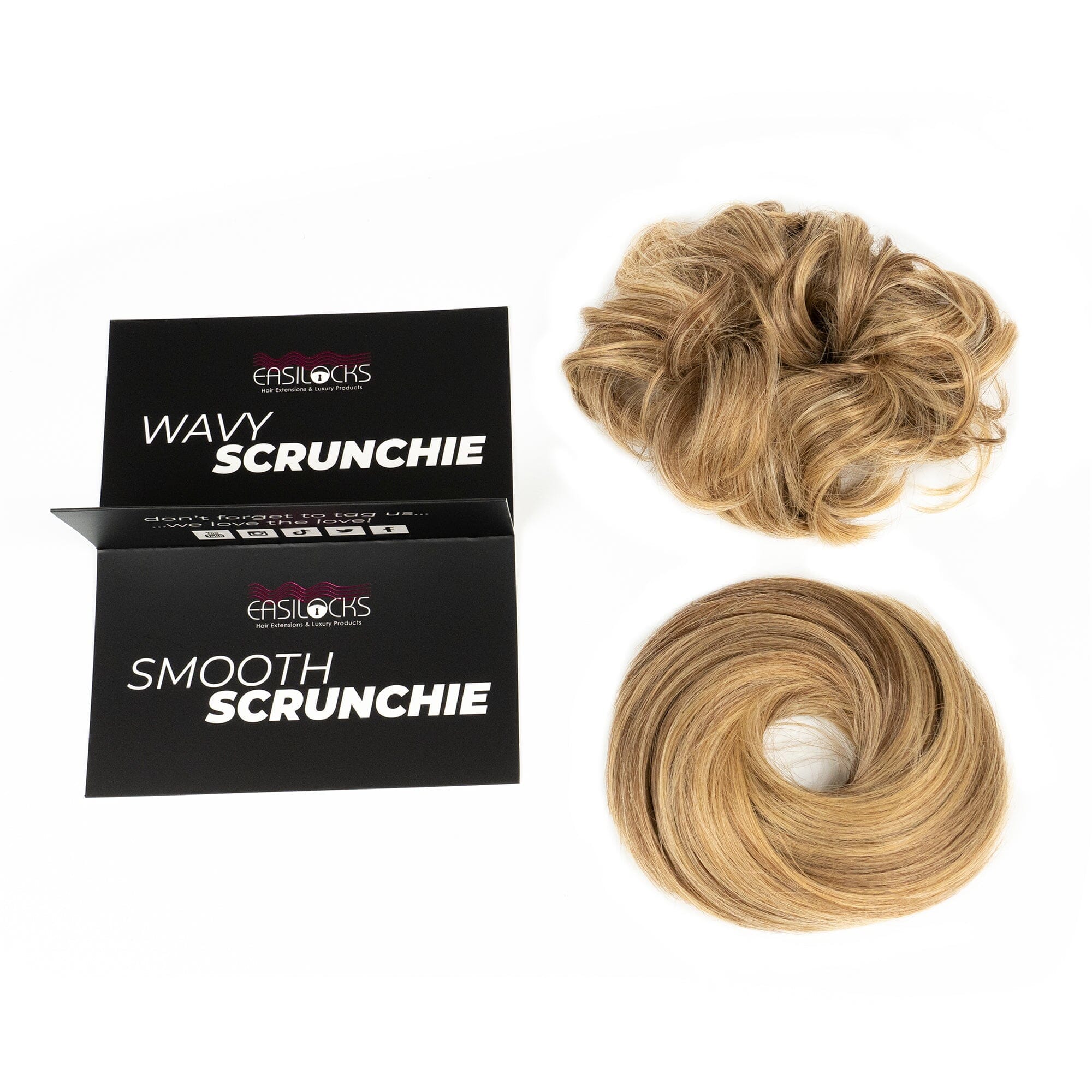 Easilocks Power Scrunchie (Set of 2) QVC Scrunchie Easilocks Vanilla Balayage 