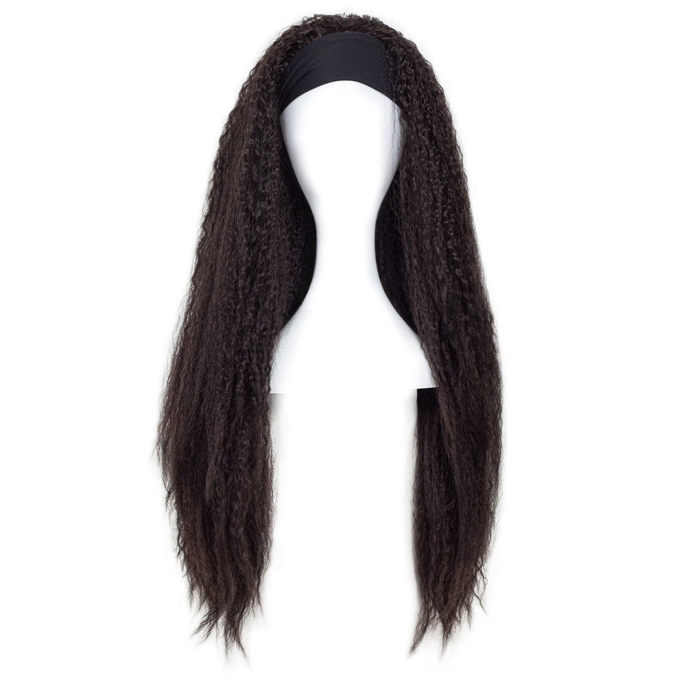 29" Natural Texture Headband Wig wigs Easilocks Dark Chocolate 