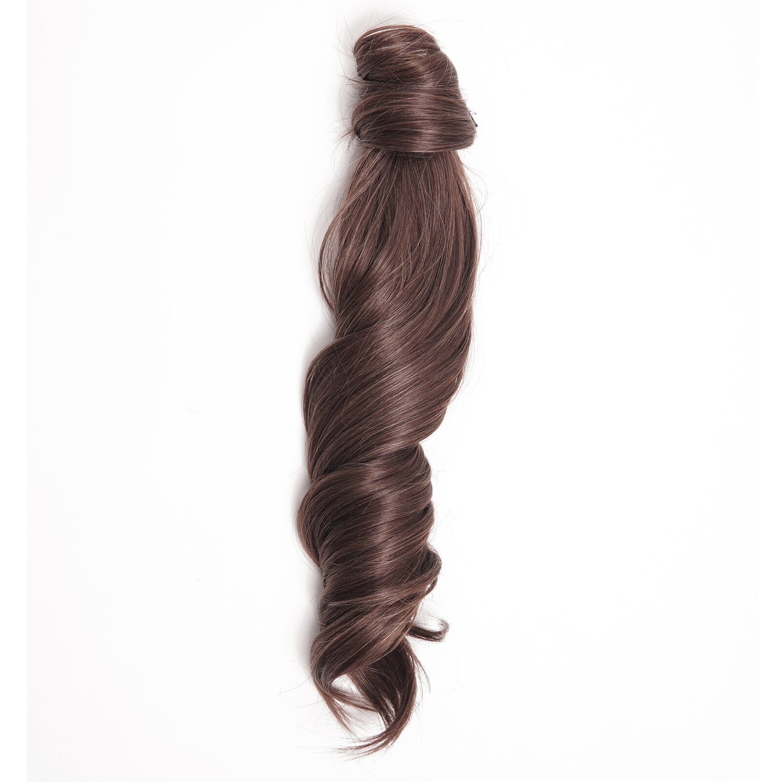 16" Clip-In Short HD Fibre Bouncy Ponytail Clip In Ponytails Easilocks Brown cocoa 