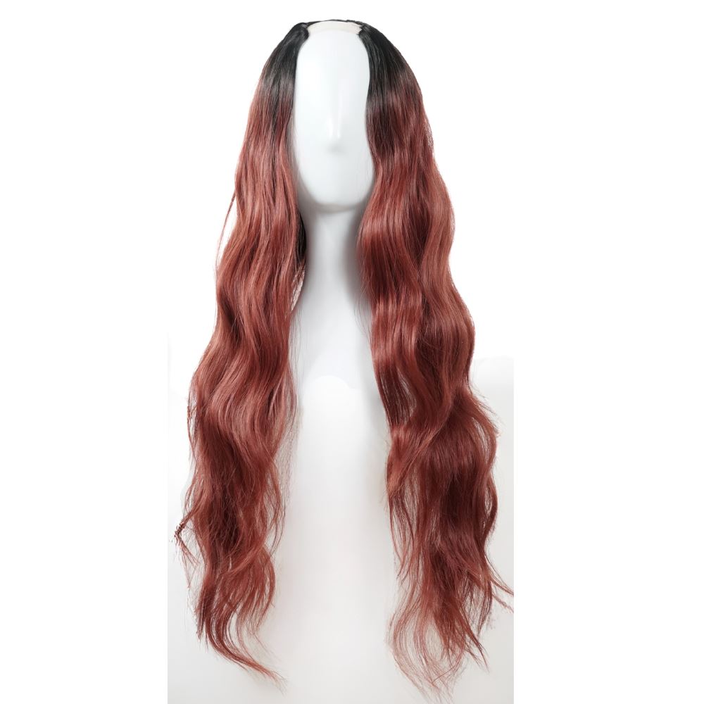 The Loose Wave HD Fibre 24" Lace U Part Wig U Part Wigs Easilocks Cherry Bomb 