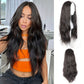 The Loose Wave Lace U-Part Wig Bundle Bundles Easilocks Darkest Brown/Dark Chocolate 