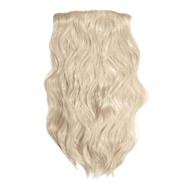 20" Wavy Clip In Hair Extensions Wavy Clip Ins Easilocks Pearl Blonde 