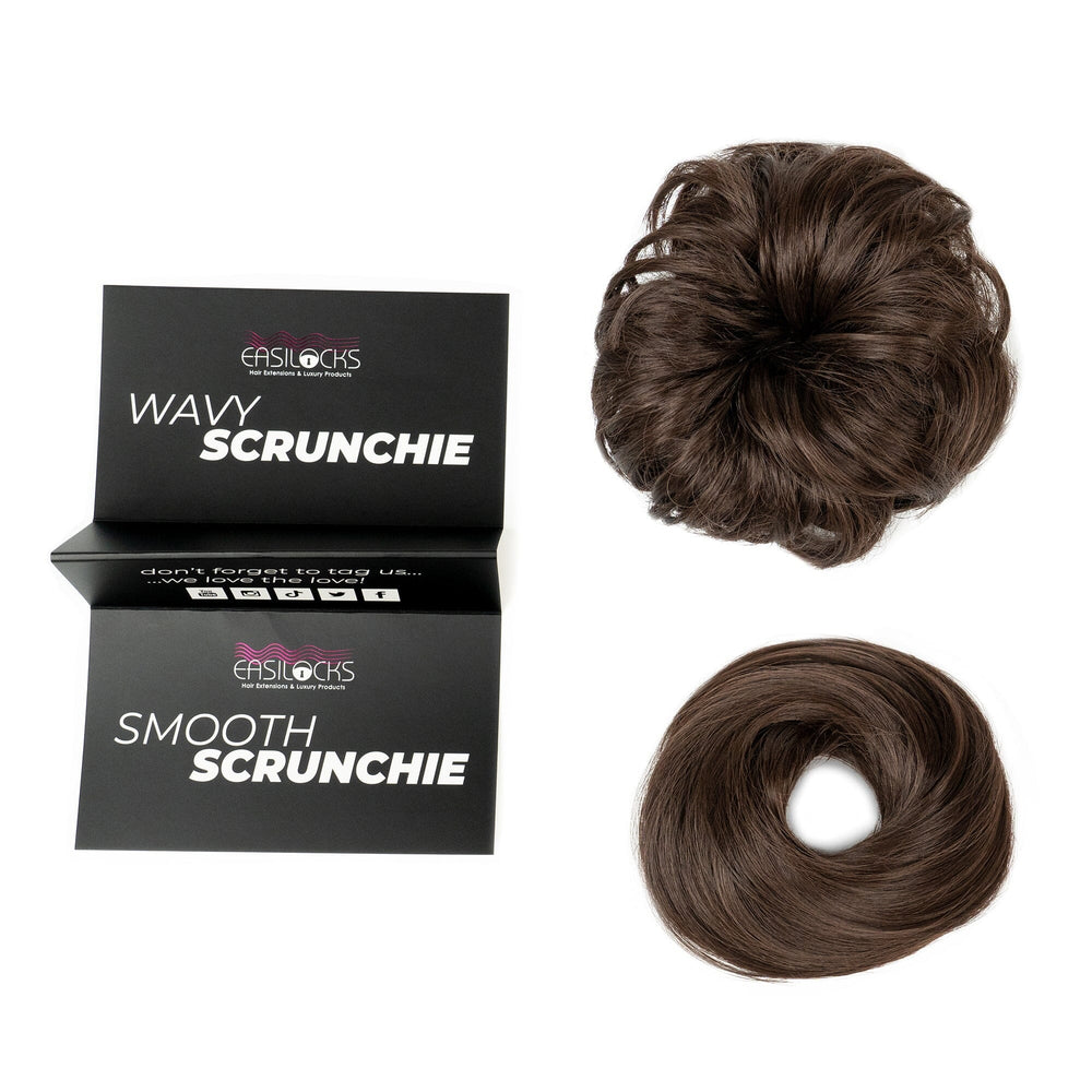 Easilocks Power Scrunchie - Mocha Brown (Set Of 2) (7141863784643)