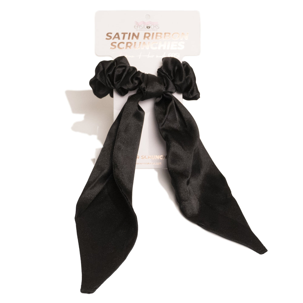Satin Ribbon Scrunchie (Long) (7129682411715)