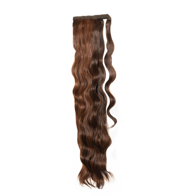 30" Body Wave Clip In Ponytail (7447136338115)#color_chestnut-brunette