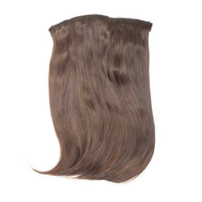 14" Silky Straight Clip In Hair Extensions Clip In Hair Extensions Easilocks Chestnut Brunette 