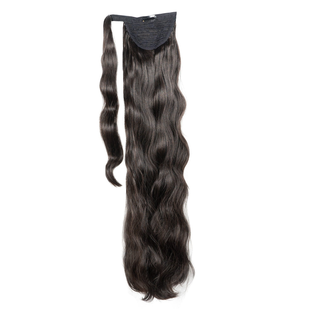 30" Body Wave Clip In Ponytail (7447136338115)#color_dark-chocolate