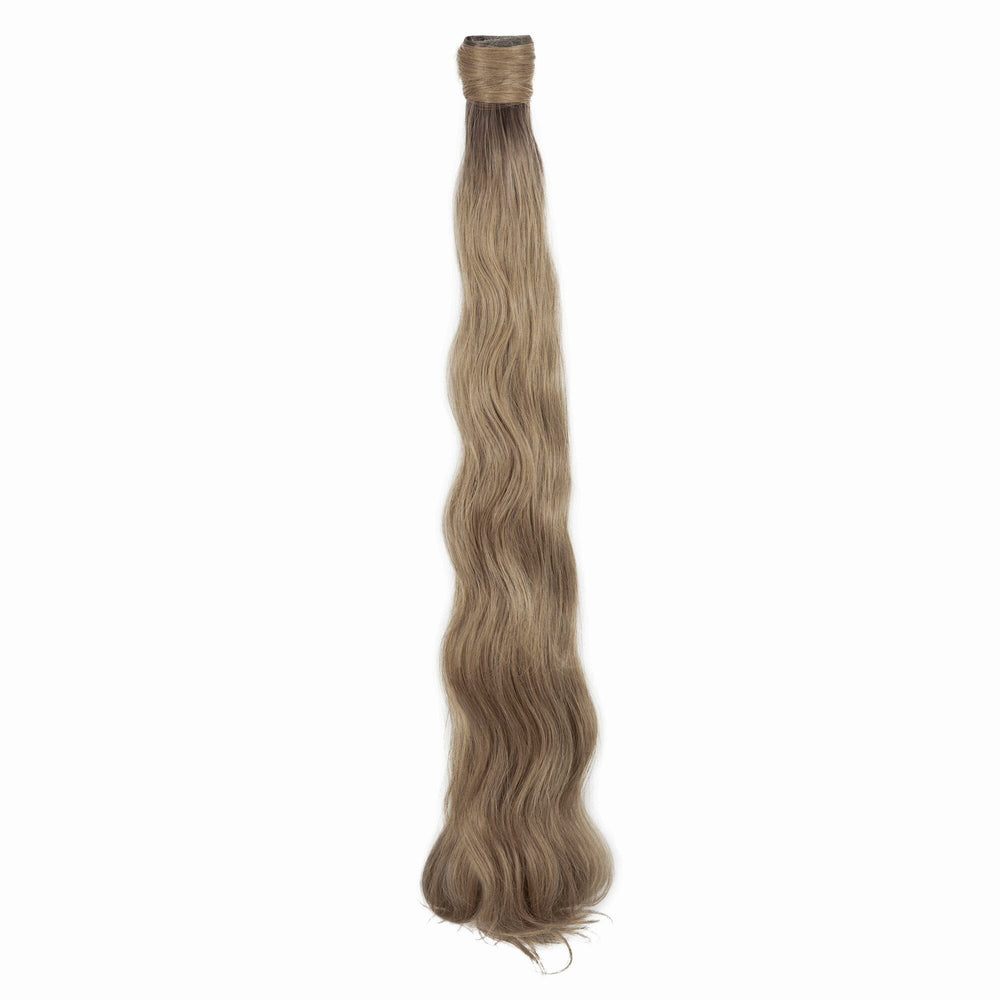 30" Body Wave Clip In Ponytail (7447136338115)#color_honey-balayage