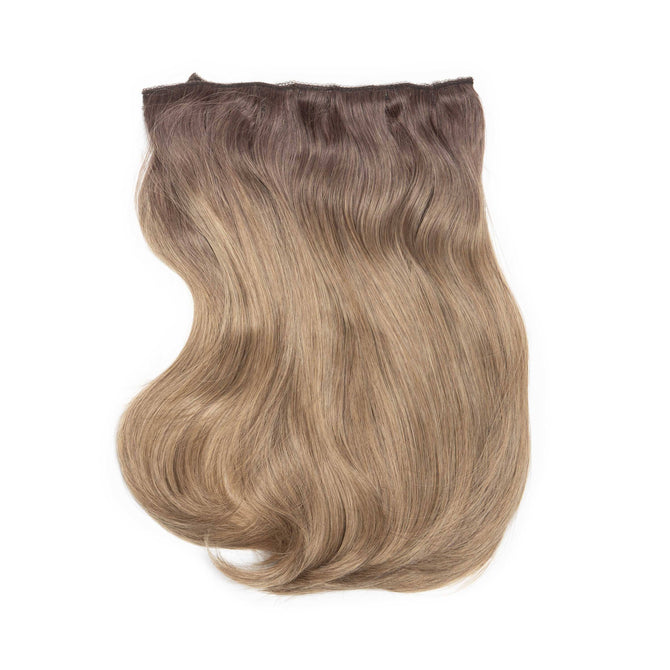 14" Silky Straight Clip In Hair Extensions Clip In Hair Extensions Easilocks Honey Balayage 