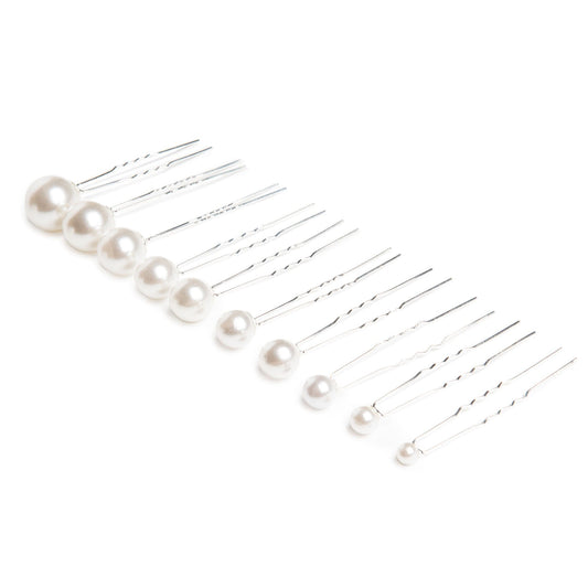 Pearl Hair Pins x 10 (7291955085507)