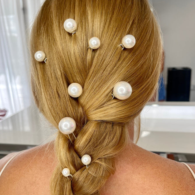 Pearl Hair Pins x 10 (7291955085507)