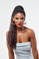 24" Deep Wave Clip-in Ponytail (7432028782787)