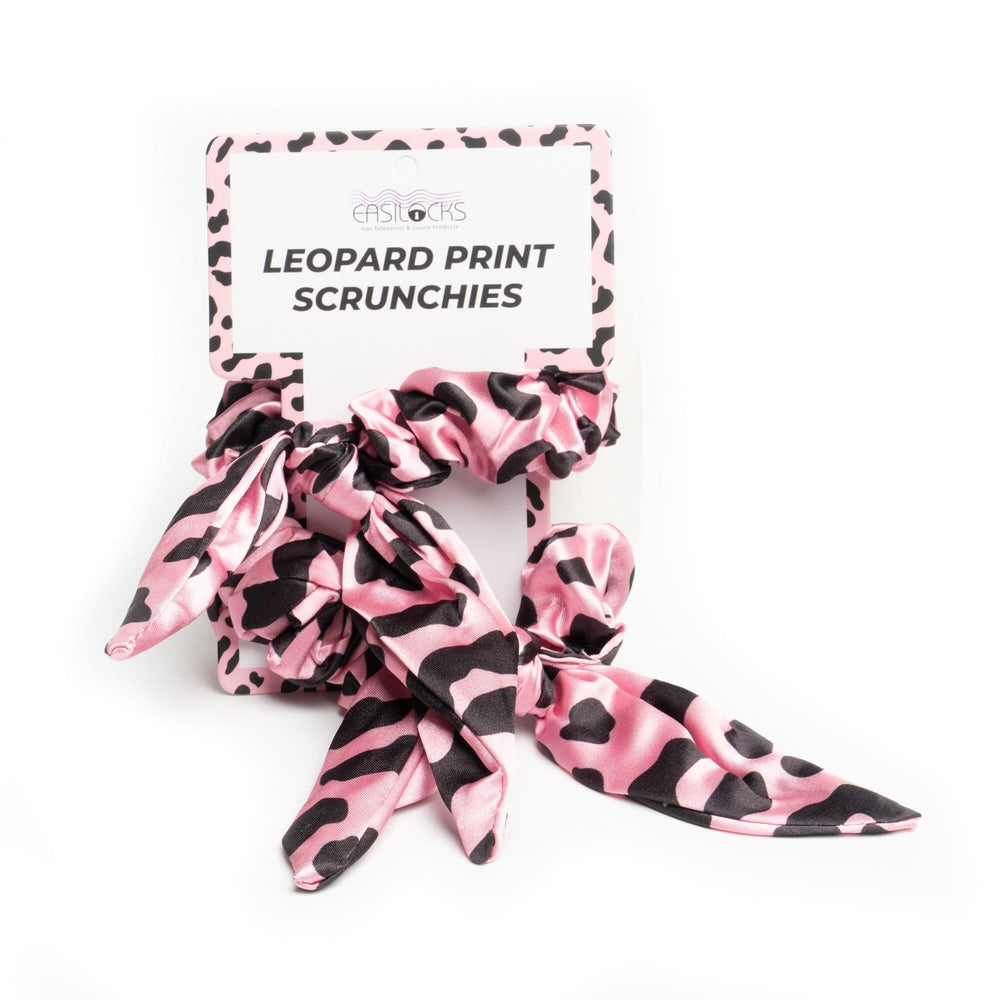 Leopard scrunchies x 2 (7040118718659)