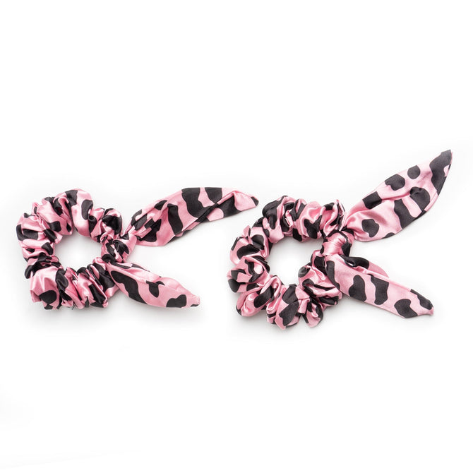 Leopard scrunchies x 2 (7040118718659)