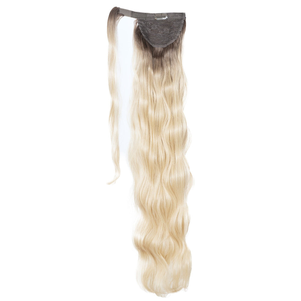 30" Body Wave Clip In Ponytail (7447136338115)#color_rooted-blonde