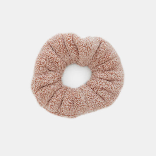 Fluffy towel scrunchies x 2 Rose (7226512113859)