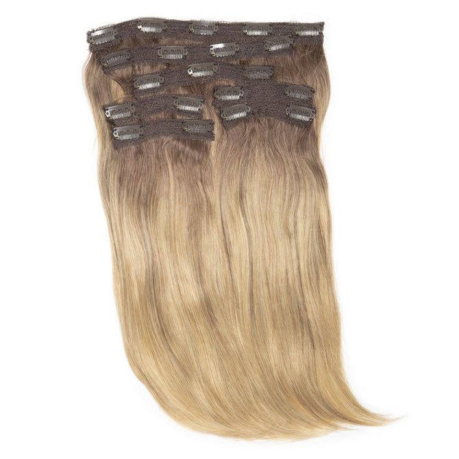 14" Silky Straight Clip In Hair Extensions Clip In Hair Extensions Easilocks 