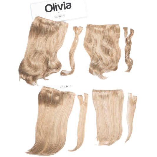 Olivia X Easilocks Straight & Wavy Full Collection Olivia X Easilocks Easilocks Ash Blonde 