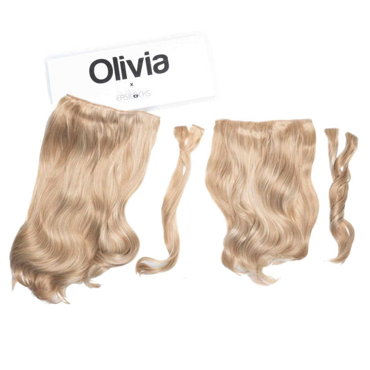 Olivia X Easilocks Wavy Collection Olivia X Easilocks Easilocks Ash Blonde 