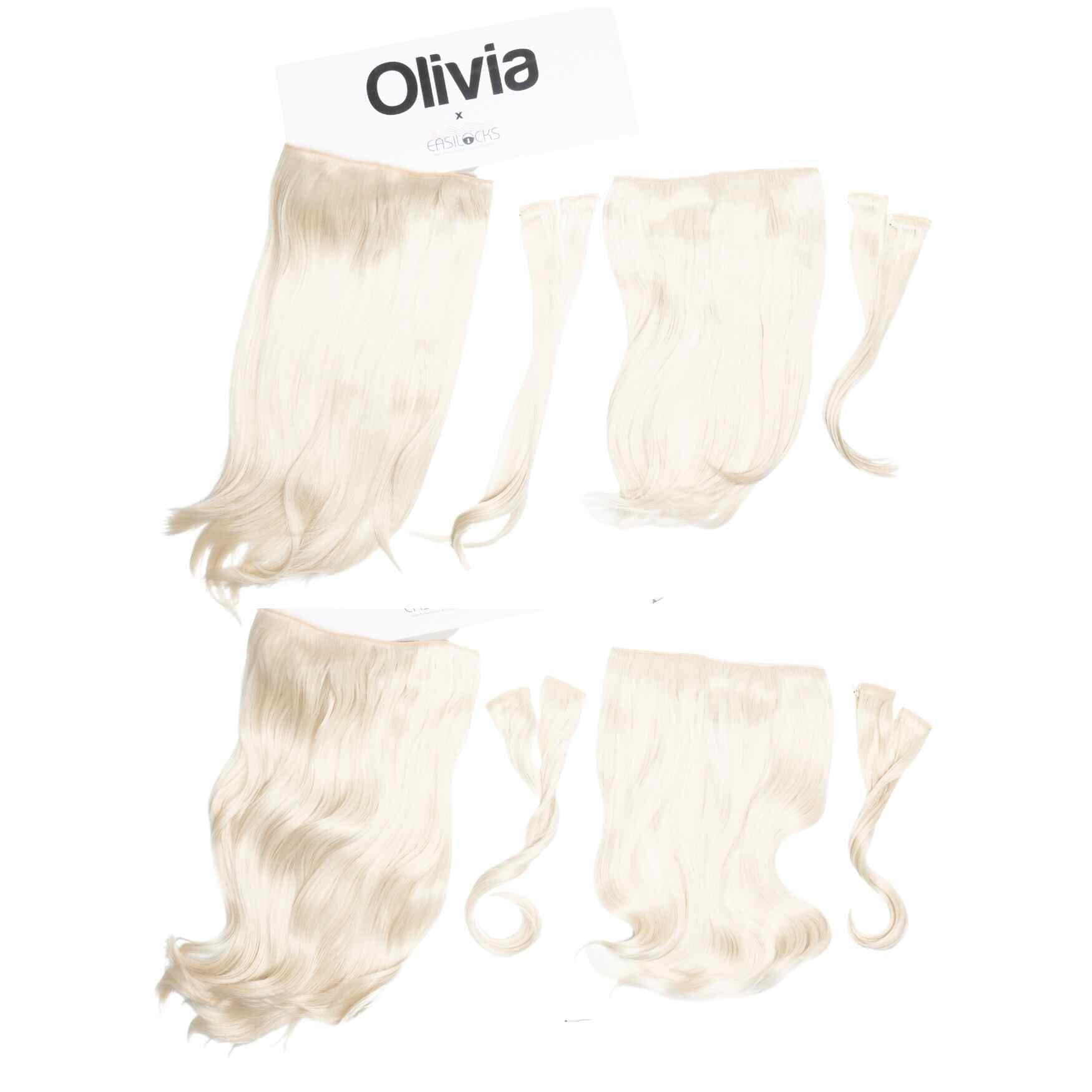 Olivia X Easilocks Straight & Wavy Full Collection Olivia X Easilocks Easilocks Ice Blonde 