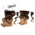 Olivia X Easilocks Wavy Collection Olivia X Easilocks Easilocks Lightest Brown Ombre 