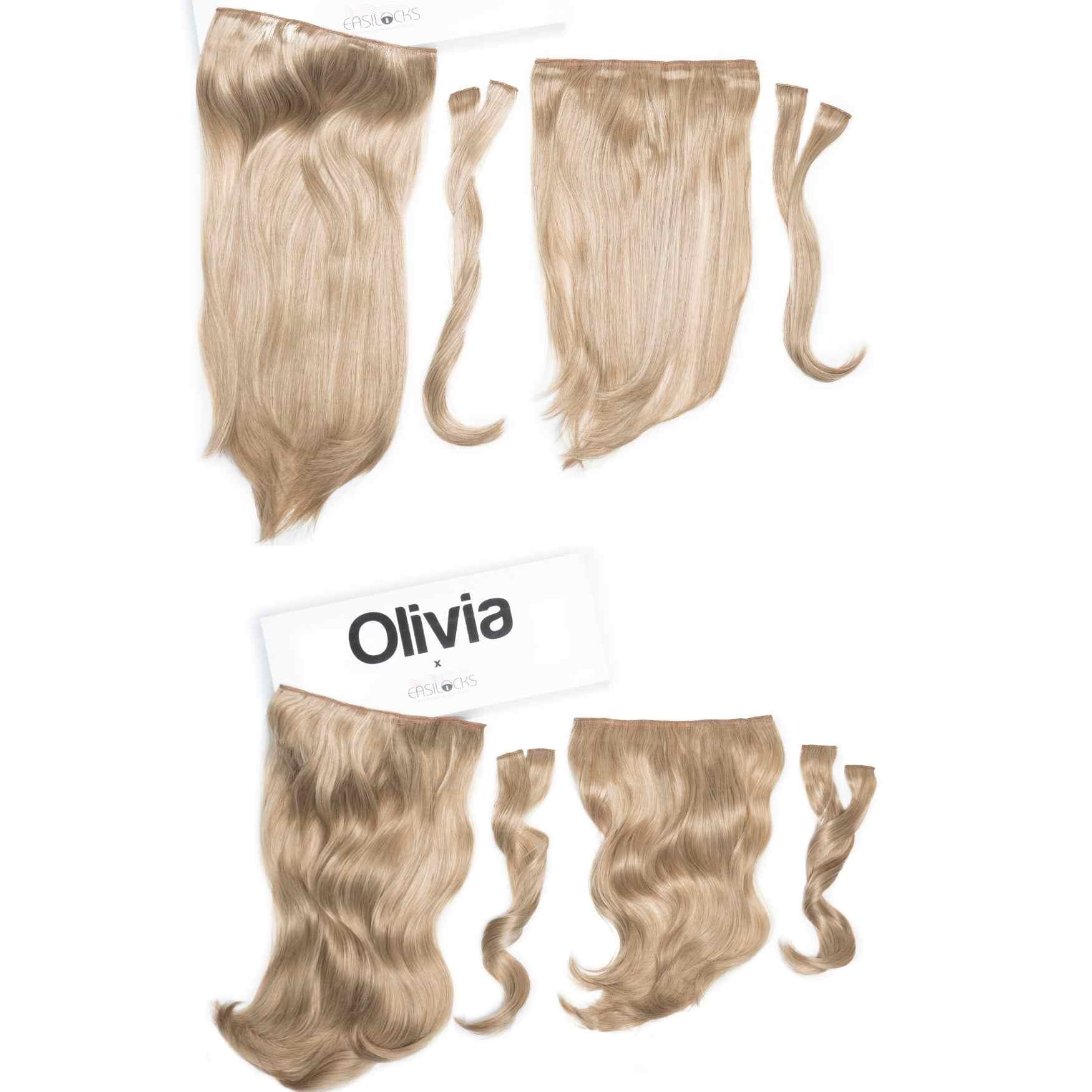 Olivia X Easilocks Straight & Wavy Full Collection Olivia X Easilocks Easilocks Pearl & Oak 