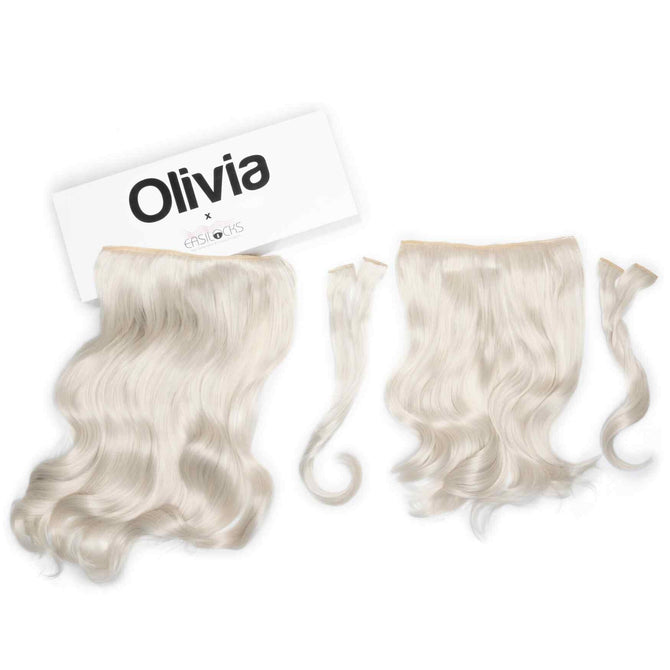 Olivia X Easilocks Wavy Collection Olivia X Easilocks Easilocks Platinum 